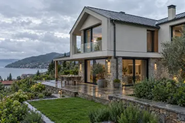 Villa tasarımı ve dış mekan için temsili mimari görsel